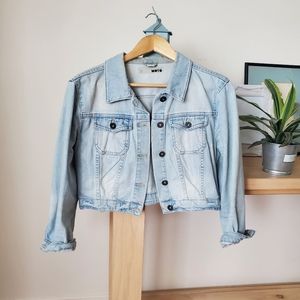 Topshop Cropped Denim Jacket
